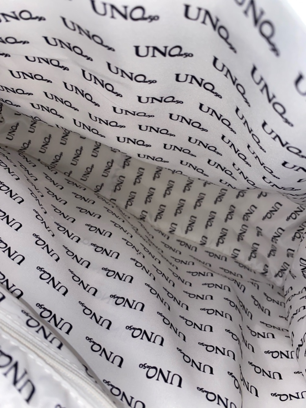 Uno de 50 Canvas Tote Bag with Pink & Tan Pattern - Picture 6 of 9